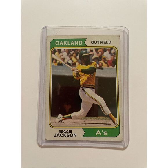 Reggie Jackson hof topps 1974 #130 in fair condition - Picture 1 of 2